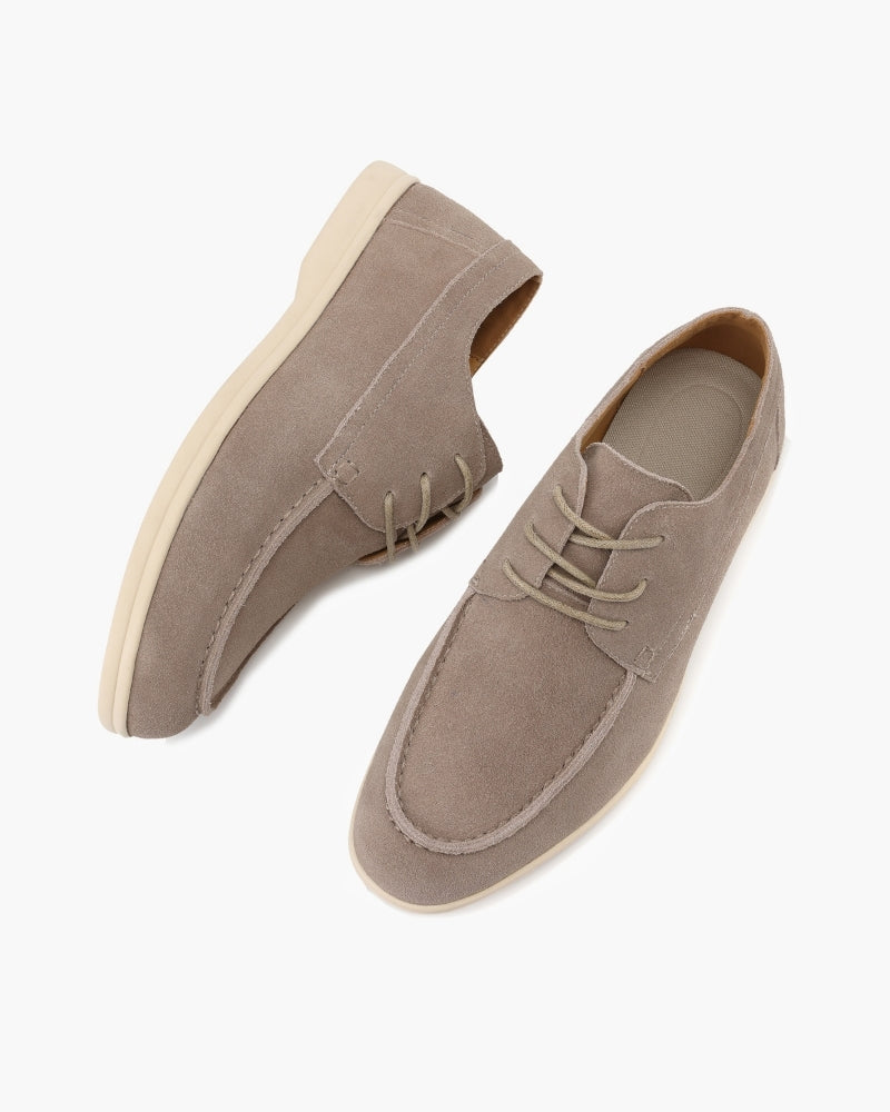 Scarpe stringate in pelle scamosciata premium