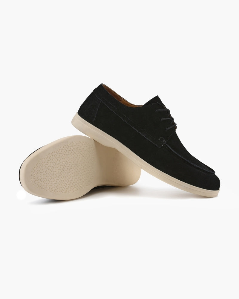 Scarpe stringate in pelle scamosciata premium