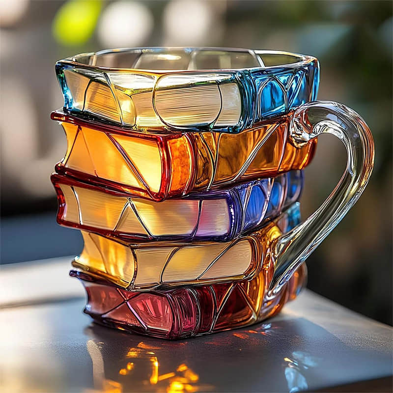 Original Handcrafted 3D Lucky Mug for Book Lovers