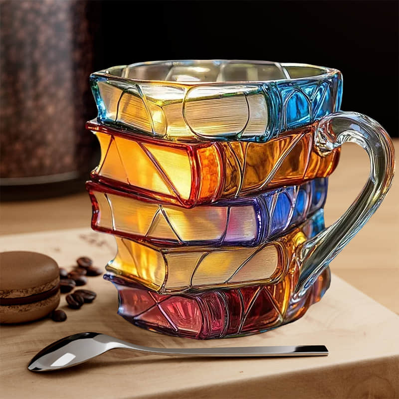 Original Handcrafted 3D Lucky Mug for Book Lovers