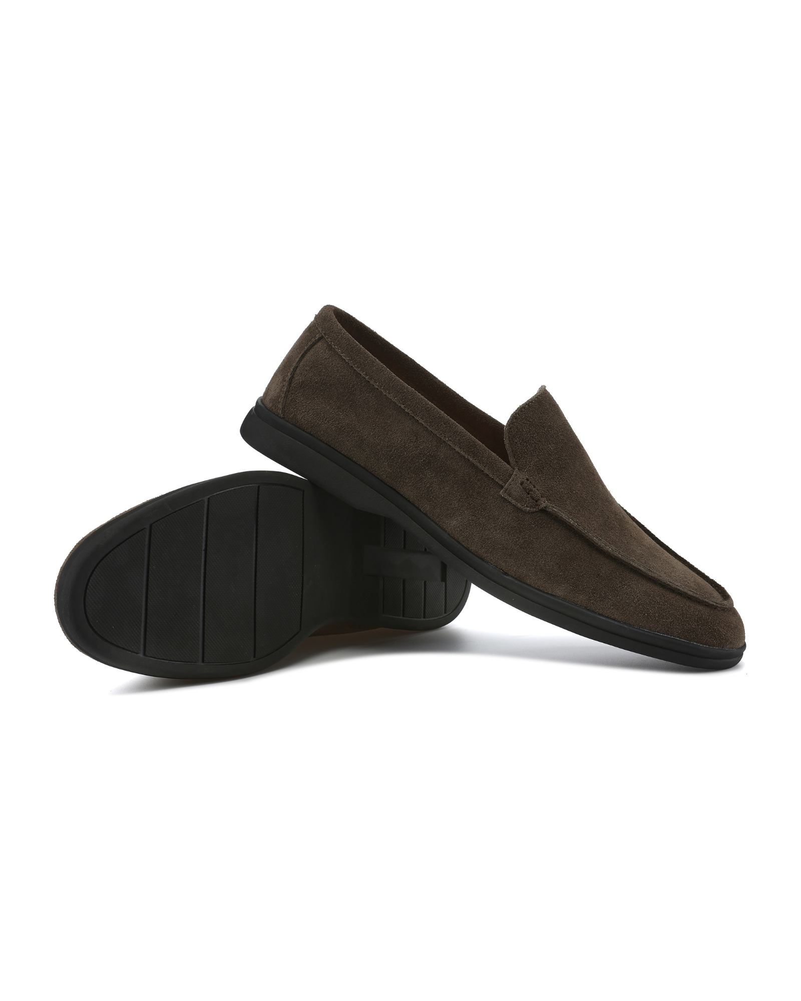 Mocassini in camoscio premium - Suola nera