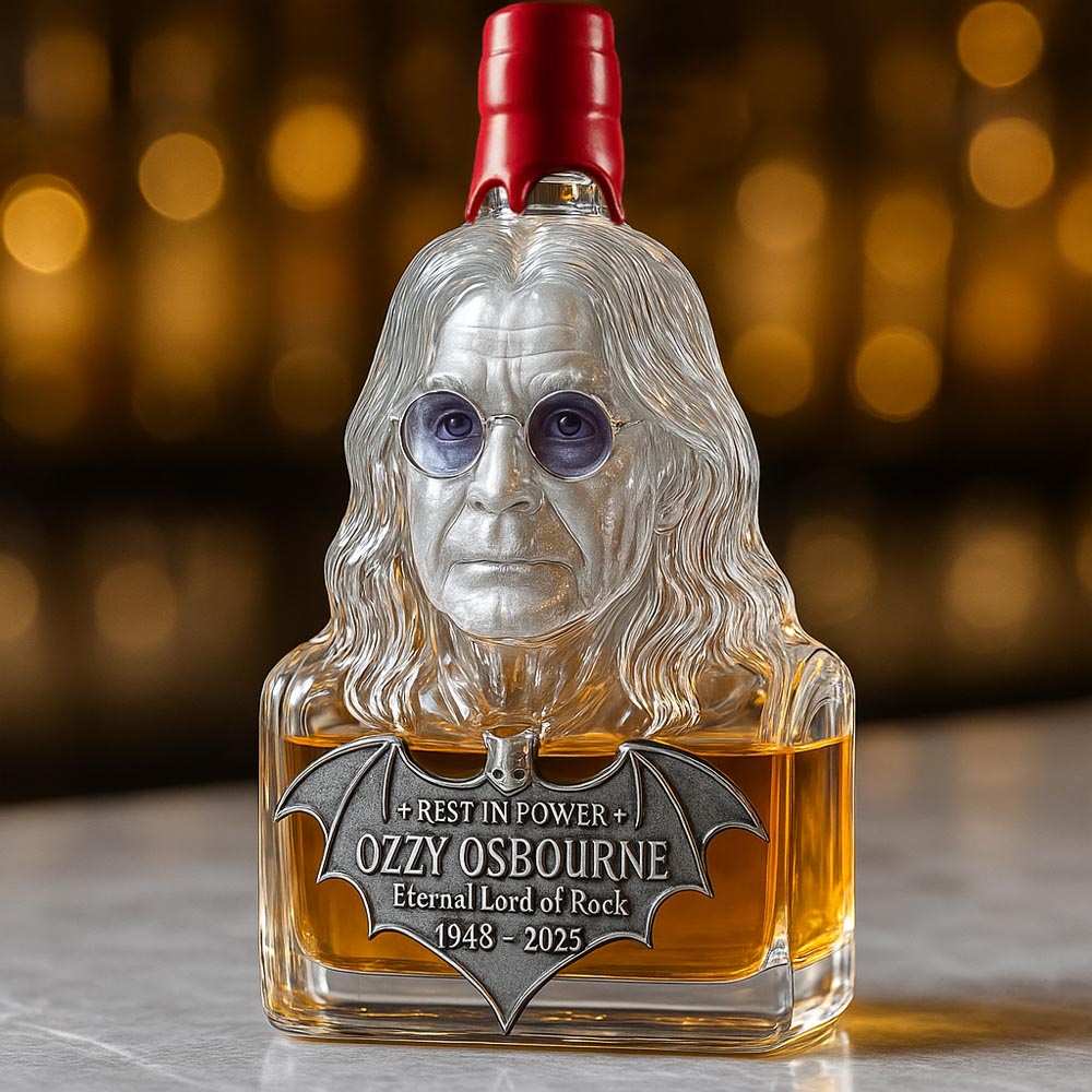 Immortalized in Glass — Whisky Decanter in Homage to Ozzy Osbourne