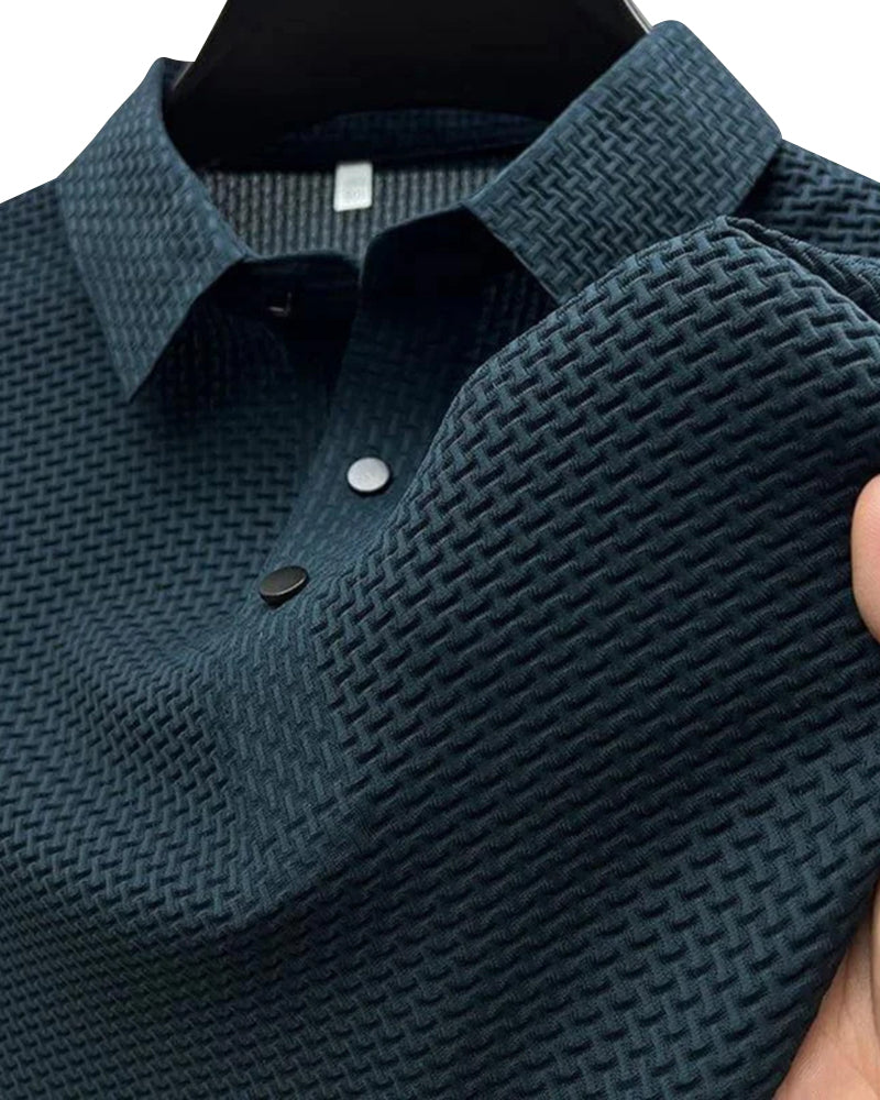 Polo in seta Prestigio (anti-piega)