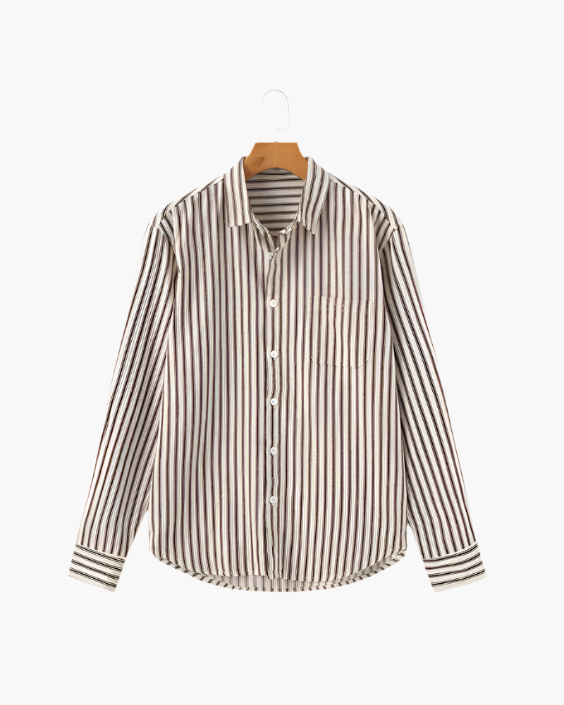Camicia a righe da uomo